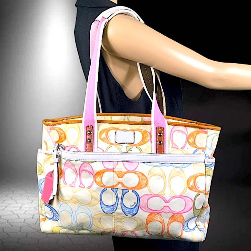 Coach Hampton Scribble Diaper Bag